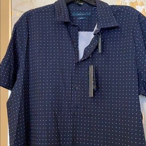 Perry Ellis stretch short sleeve button down